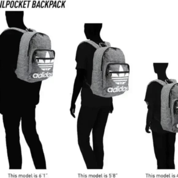 Pink White Adidas Original Trefoil Pocket Backpack main image 5